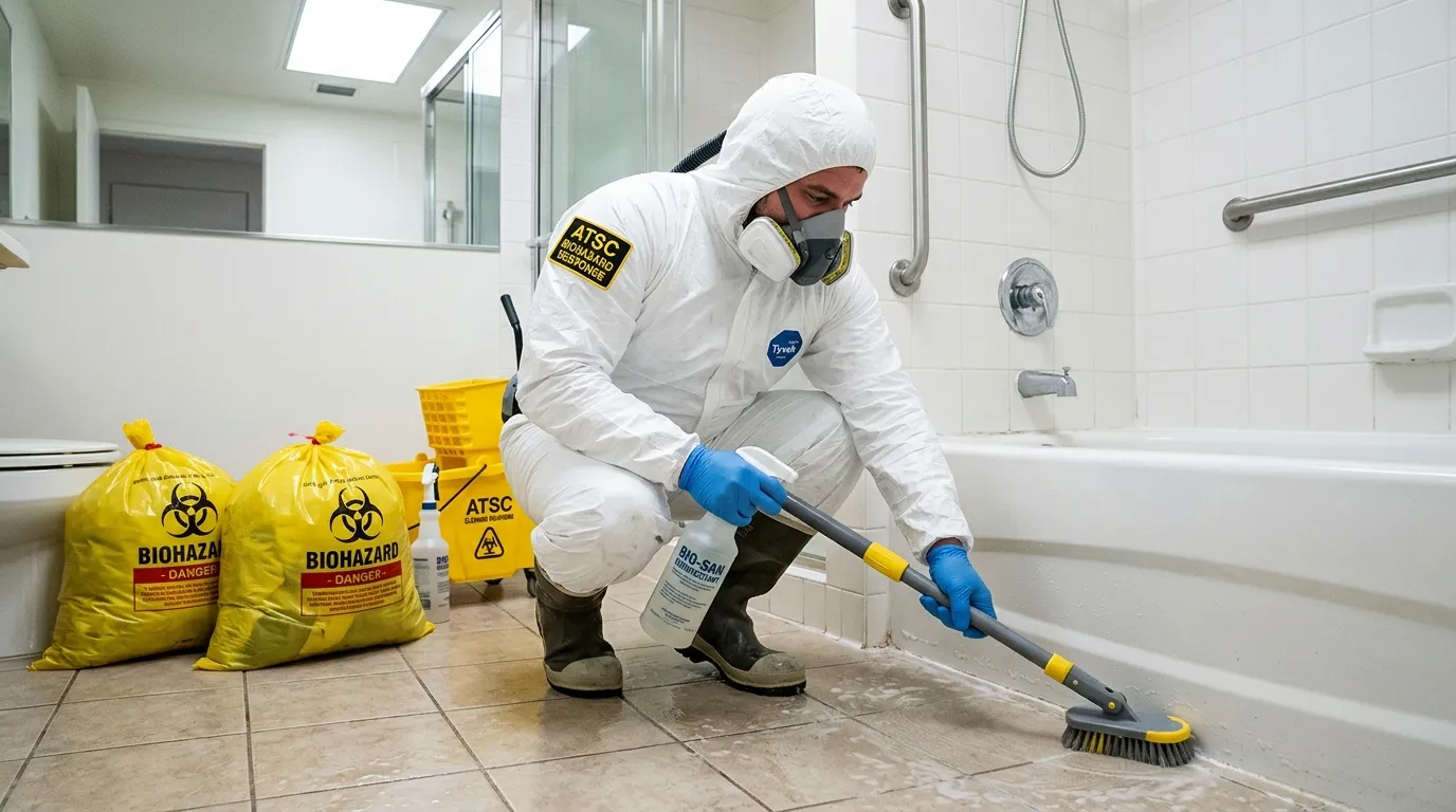 Decontamination equipment deployed for Blood Cleanup in Stallings